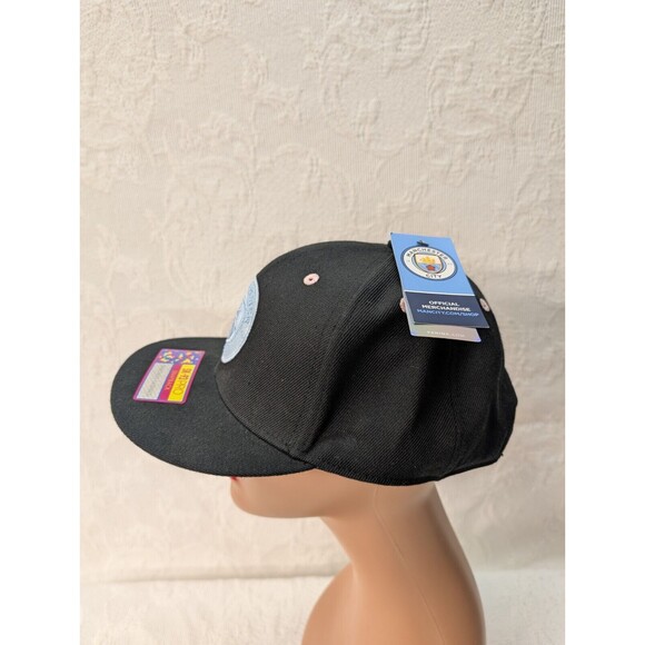 Manchester City FC Ice Cream Flat Brim Snapback Hat Fan Ink Soccer Football MLS - Picture 2 of 8